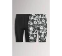 Yours Women's 2 Pack Tie Dye Cycling Shorts | Size: 30-32 Yours Multicolor 30-32
