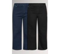 Yours Women's 2 Pack Wide Leg Jeggings Trouser | Size: 26R
