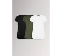 Yours 3 Pack Curve & Black Core T-Shirts - Women's - Plus Size Curve