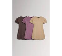 Yours Curve 3 Pack Red & Blue Core T-Shirts - Women's - Plus Size Curve