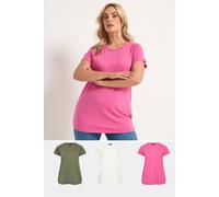 Yours Women's 3 Pack Core T-Shirts | Size: 22-24 Yours Multicolor 22-24