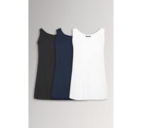 Yourset 3 Pack Curve Navy Blue & Core Vest Tops - Women's - Plus Size Curve