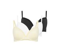 Yours Women's 3 Pack Moulded Underwired T-Shirt Bras | Size: 44D Yours Multicolor 44D