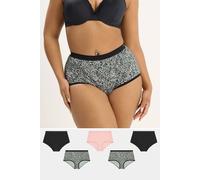 Yours Women's 5 Pack Animal High Waisted Full Briefs | Size: 26-28 Yours Multicolor 26-28