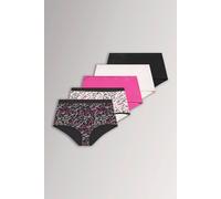 Yours Women's 5 Pack Bow Print Full Briefs | Size: 22/24