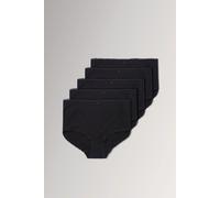 Yours Women's 5 Pack Cotton Full Briefs in Black | Size: 14-16 Yours Black 14-16