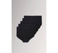 Yours 5 Pack Curve Cotton High Waisted Maxi Full Brief Knickers - Women's - Plus Size Curve Black 30-32