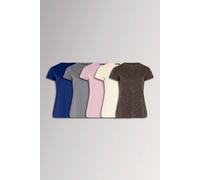 Yours Women's 5 Pack Crew Neck T-Shirts | Size: 26/28