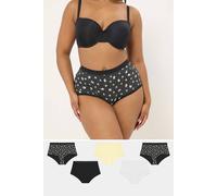 Yours Women's 5 Pack Daisy Full Briefs | Size: 26-28 Yours Multicolor 26-28