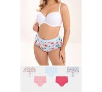 Yours Women's 5 Pack Floral Full Briefs | Size: 30-32 Yours Multicolor 30-32