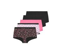 Yours 5 Pack Curve Heart Print Shorts - Women's - Plus Size Curve Black