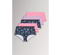 Yourset 5 Pack Curve & Navy Blue Floral Butterfly Full Briefs - Women's - Plus Size Curve