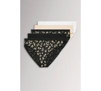 Yours Women's 5 Pack Paisley Print Briefs in Brown | Size: 38/40