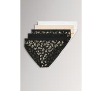 Yours Women's 5 Pack Paisley Print Briefs in Brown | Size: 38/40