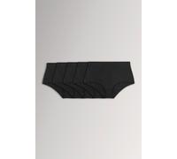 Yours 5 Pack Curve Cotton High Waisted Maxi Full Brief Knickers Shorties - Women's - Plus Size Curve Multipack Black 22-24