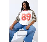 Yours Limited Collection Curve '89' Leopard Print T-Shirt - Women's - Plus Size Curve