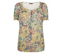 Yours Women's Abstract Tie Neck Blouse | Size: 16