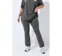 Yours Women's Active Flared Leggings in Dark Grey | Size: 30-32 Yours Dark Grey 30-32