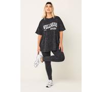 Yours Women's Active 'Wellness Studio' Top in Black | Size: 18 Yours Black 18