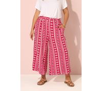 Aztec Print Midaxi Culottes Yours Red 18