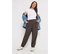 Yours Women's Balloon Trousers in Chocolate | Size: 30-32 Yours Chocolate 30-32