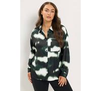 Yours Women's Blur Print Shirt in Black | Size: 12