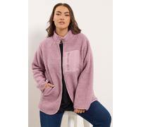 Yours Curve Pocket Teddy Fleece Jacket - Women's - Plus Size Curve