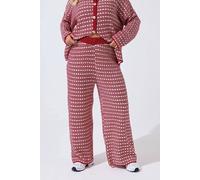 Yours Limited Collection Curve Boucle Wide Leg Trousers - Women's - Plus Size Curve