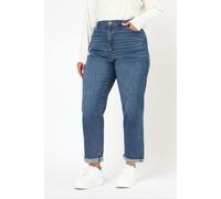 Yours Curve Mid Boyfriend Jeans - Women's - Plus Size Curve Blue