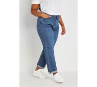 Yours Women's Boyfriend Jeans in Blue | Size: 24 Yours Blue 24