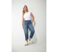 Yours Women's Boyfriend Jeans in Mid Blue | Size: 20