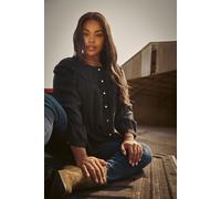 Yours Curve Broderie Anglaise Blouse - Women's - Plus Size Curve Black