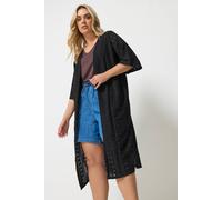 Yours Curve Broderie Anglaise Kimono - Women's - Plus Size Curve