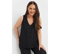 Yours Curve Broderie Anglaise Waistcoat - Women's - Plus Size Curve Black