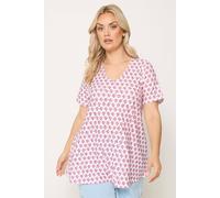 Yours Women's Broderie Swing Top in White | Size: 18