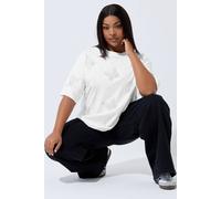 Yours Women's Butterfly Studded T-Shirt in White | Size: 18 Yours White 18