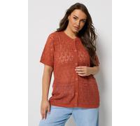 Yours Women's Button Through Cardigan Sweater in Burnt Orange | Size: 18/20