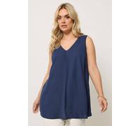 Yours Women's Cami Swing Vest Top in Cobalt | Size: 22/24