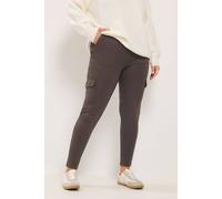 Yours Women's Cargo Leggings in Brown | Size: 24