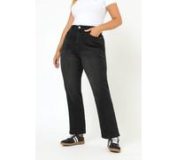 Yours Women's Carrot Leg Jeans in Black | Size: 26 Yours Black 26