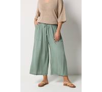 Yours Curve Sage Green Chambray Culottes - Women's - Plus Size Curve
