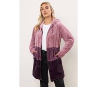 Yours Women's Colour Block Fleece Jacket | Size: 16 Yours Multicolor 16