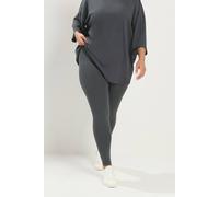 Yours Women's Cotton Leggings in Charcoal | Size: 18