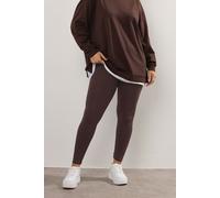 Yours Curve Brown Leggings - Women's - Plus Size Curve