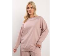 Yours Women's Crew Neck Sweatshirt in Light Pink | Size: 18 Yours Light Pink 18