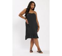 Yours Curve Crinkle Mini Dress - Women's - Plus Size Curve Black