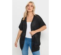 Yours Curve Crochet Kimono - Women's - Plus Size Curve Black