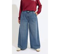 Yours Curve Mid Palazzo Jeans - Women's - Plus Size Curve Blue