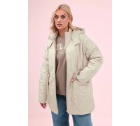 Yours Women's Diamond Quilted Lightweight Jacket in Ivory | Size: 20 Yours Ivory 20