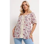 Yours Women's Ditsy Floral Top | Size: 26-28 Yours Multicolor 26-28